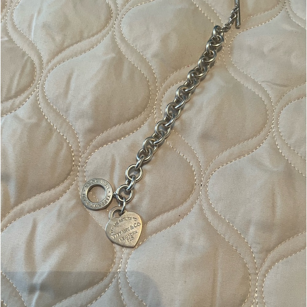 Authentic Return To Tiffany Link Silver Bracelet
